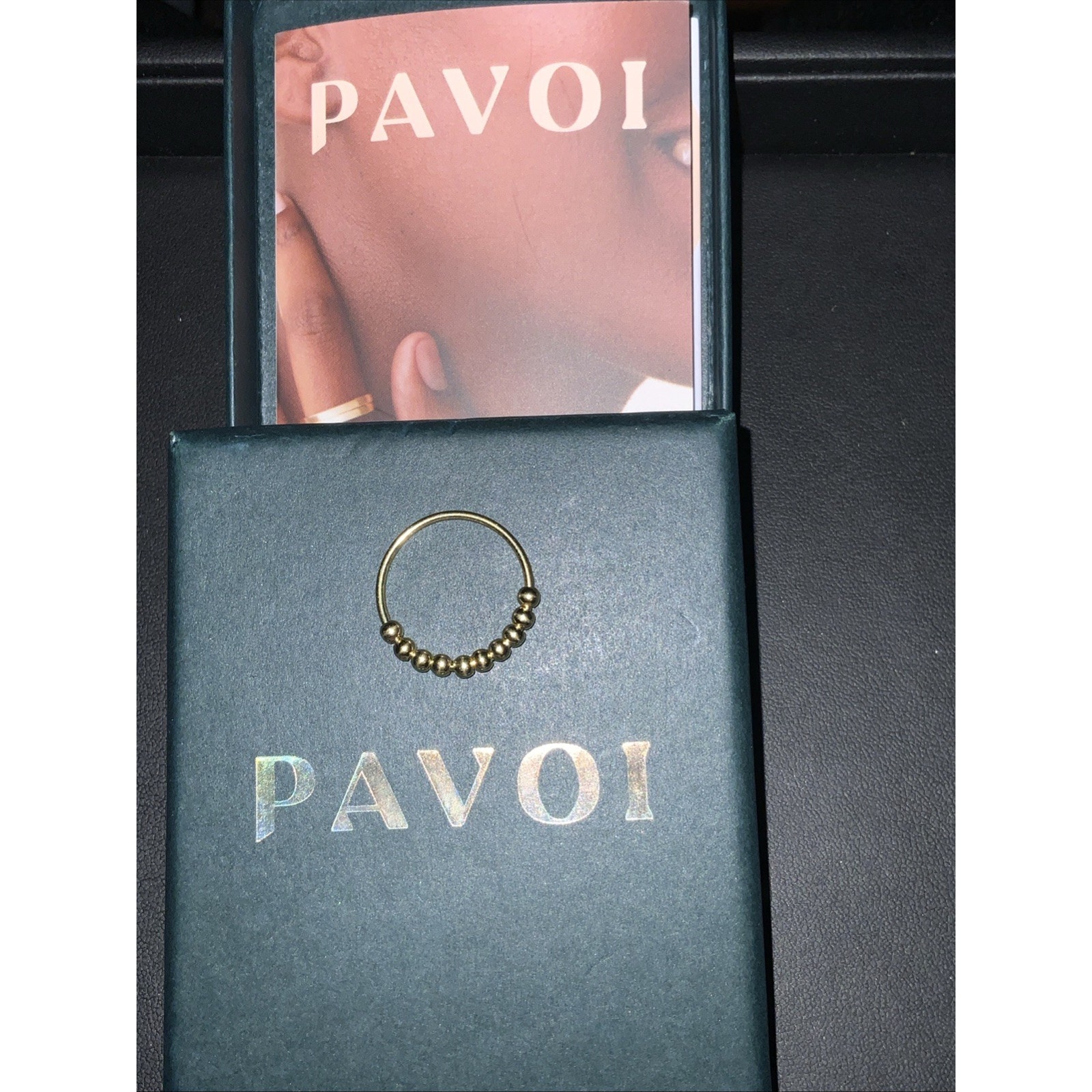 New In Box Pavoi Ring - Fidget Ring 30$